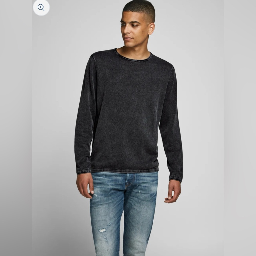 Jack & Jones Jjeleo Knit Crew Neck Noos Caviar S